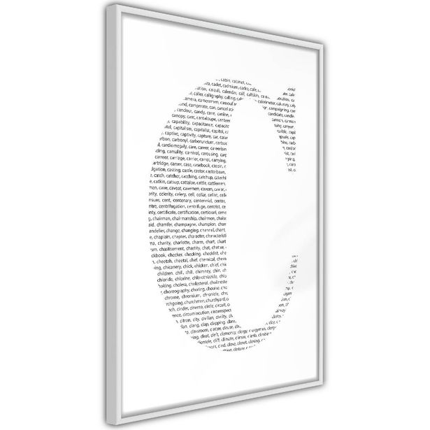 Juliste Artgeist Letter C, kehyksillä, eri kokoja