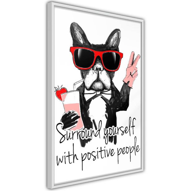 Juliste Artgeist Surround Yourself With Positive People, kehyksillä, eri kokoja