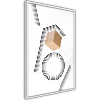 Juliste Artgeist Wooden Cube, kehyksillä, eri kokoja