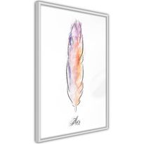Juliste Artgeist Colourful Feather, kehyksillä, eri kokoja