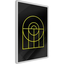 Juliste Artgeist Black Geometry, kehyksillä, eri kokoja
