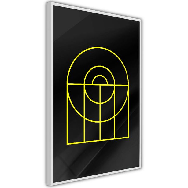 Juliste Artgeist Black Geometry, kehyksillä, eri kokoja