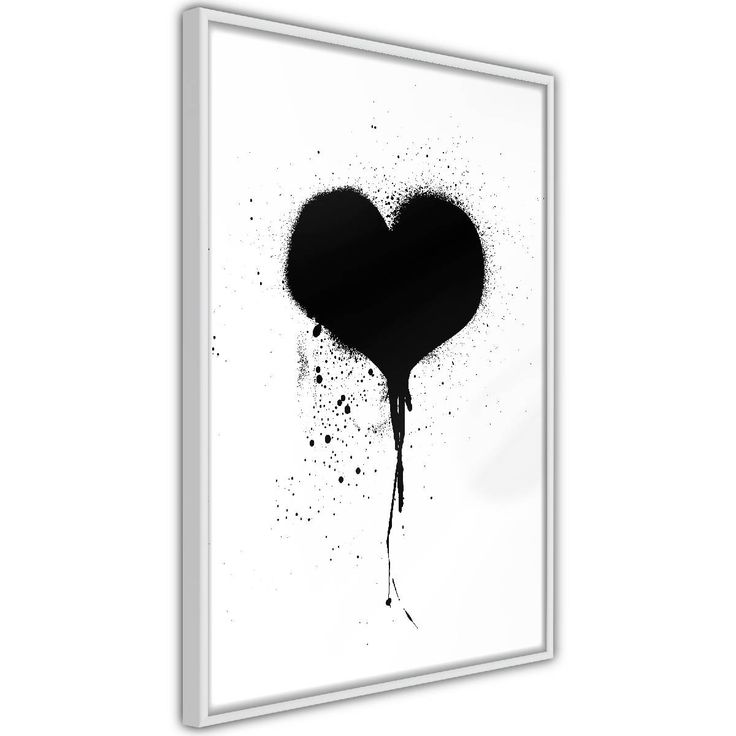 Juliste Artgeist Destroyed Heart, kehyksillä, eri kokoja