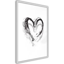 Juliste Artgeist Brush Heart, kehyksillä, eri kokoja