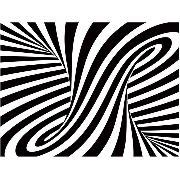 Kuvatapetti Artgeist optical art: black and white, eri kokoja
