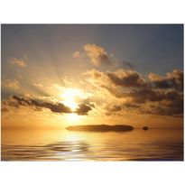 Maisematapetti Artgeist Meri auringonlaskussa, eri kokoja