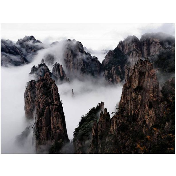 Kuvatapetti Artgeist Sea of ​​pilvien Huangshan Mountain, Kiina, eri kokoja
