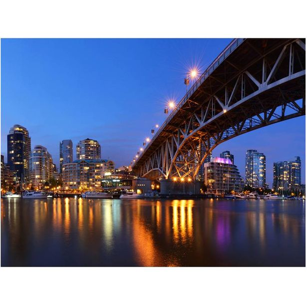 Kuvatapetti Artgeist Granville Bridge - Vancouver, Canada, eri kokoja