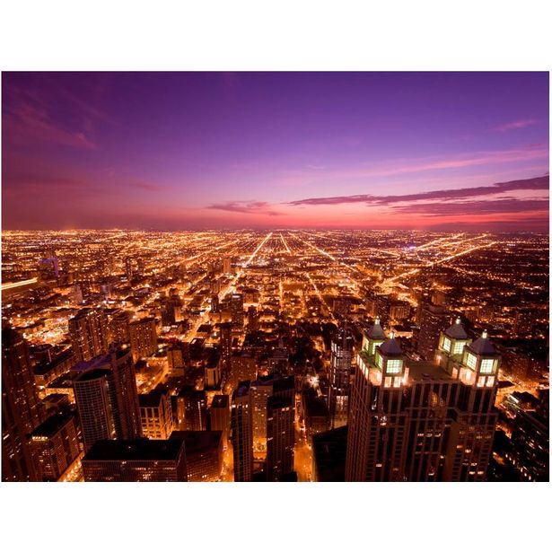 Kuvatapetti Artgeist Chicago yöllä, eri kokoja