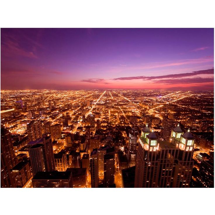 Kuvatapetti Artgeist Chicago yöllä, eri kokoja