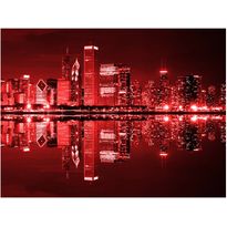 Maisematapetti Artgeist Viininvärinen Chicago, eri kokoja