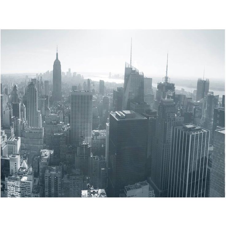 Kuvatapetti Artgeist New Yorkin horisonttissa, mustavalkoinen, eri kokoja