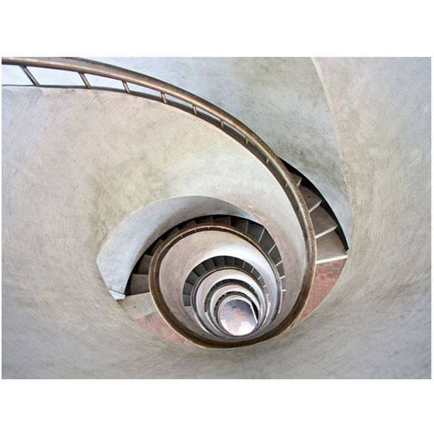 Kuvatapetti Artgeist White spiral stairs, eri kokoja