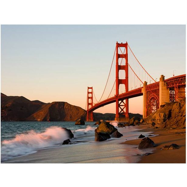 Kuvatapetti Artgeist Golden Gate Bridge - sunset, eri kokoja