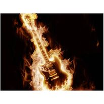 Kuvatapetti Artgeist Flaming guitar, eri kokoja