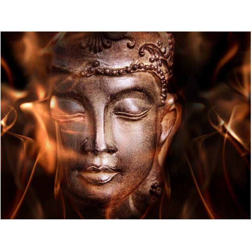 Kuvatapetti Artgeist Buddha: Fire of meditation, 193x250cm