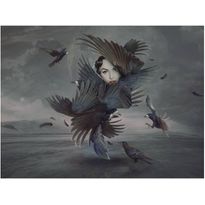 Kuvatapetti Artgeist Bird Woman, eri kokoja