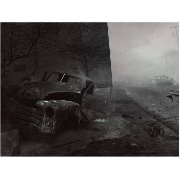 Kuvatapetti Artgeist Pelon kaupunki, eri kokoja