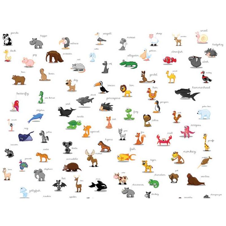 Lastenhuoneen tapetti Artgeist animals for children, eri kokoja