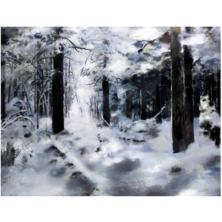 Metsätapetti Artgeist Winter forest II, eri kokoja