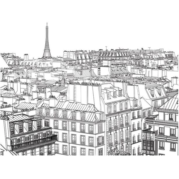 Kuvatapetti Artgeist Parisian notebook, eri kokoja