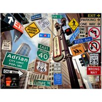 Kuvatapetti Artgeist New York signposts, eri kokoja