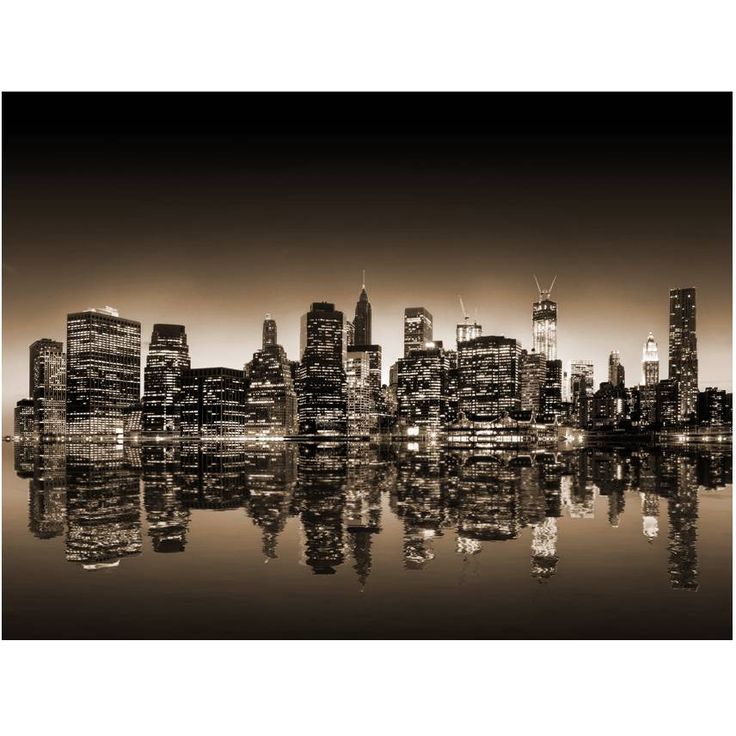 Kuvatapetti Artgeist New York - seepian, eri kokoja