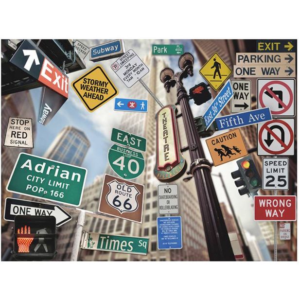 Kuvatapetti Artgeist NYC:n kyltit, eri kokoja