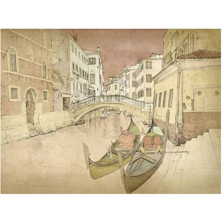 Kuvatapetti Artgeist Gondolas in Venice, eri kokoja