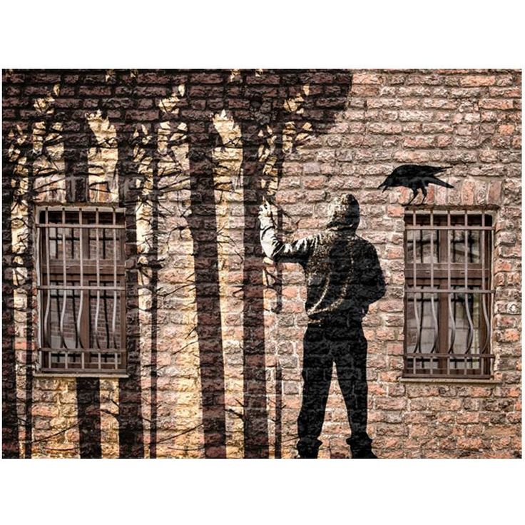 Kuvatapetti Artgeist Urban Jungle, tiiliseinä, eri kokoja