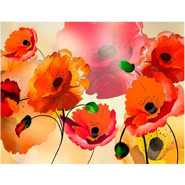 Kuvatapetti Artgeist Velvety poppies, eri kokoja