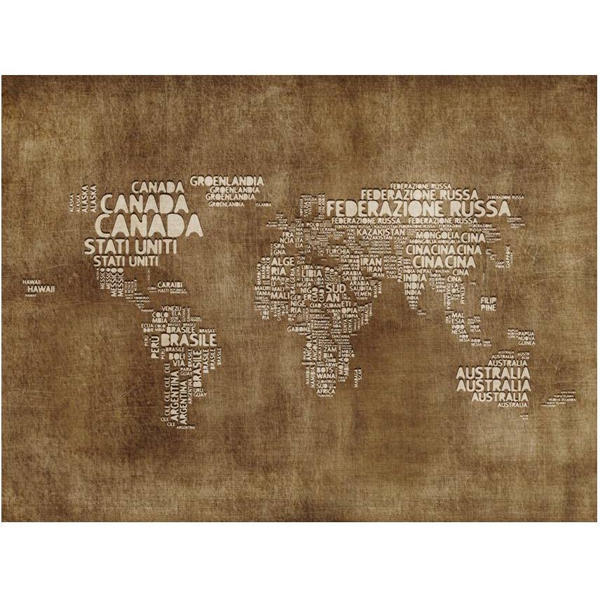 Kuvatapetti Artgeist Antiikkinen kartta italiaksi, 270x350cm