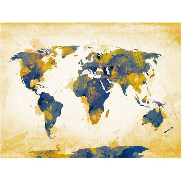 Kuvatapetti Artgeist Map of the World - Sun and sky, eri kokoja