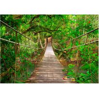 Kuvatapetti Artgeist Bridge amid greenery, eri kokoja