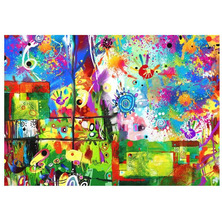 Lastenhuoneen tapetti Artgeist Colorful fantasies, eri kokoja