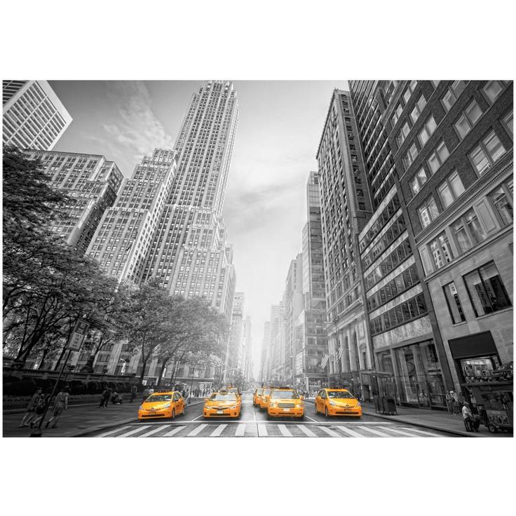Kuvatapetti Artgeist New York - yellow taxis, eri kokoja