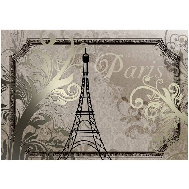 Kuvatapetti Artgeist Vintage Paris - gold, eri kokoja
