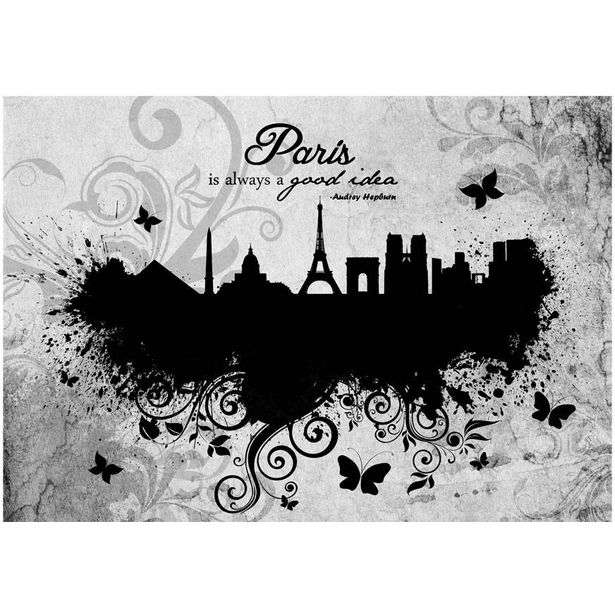 Kuvatapetti Artgeist Paris is always a good idea - black and white, eri kokoja