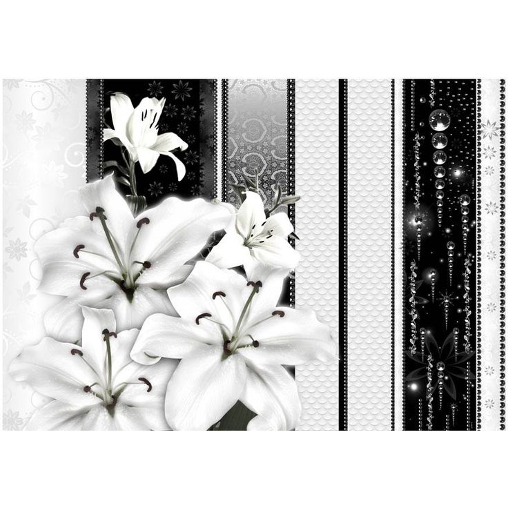 Kuvatapetti Artgeist Crying lilies in white, eri kokoja