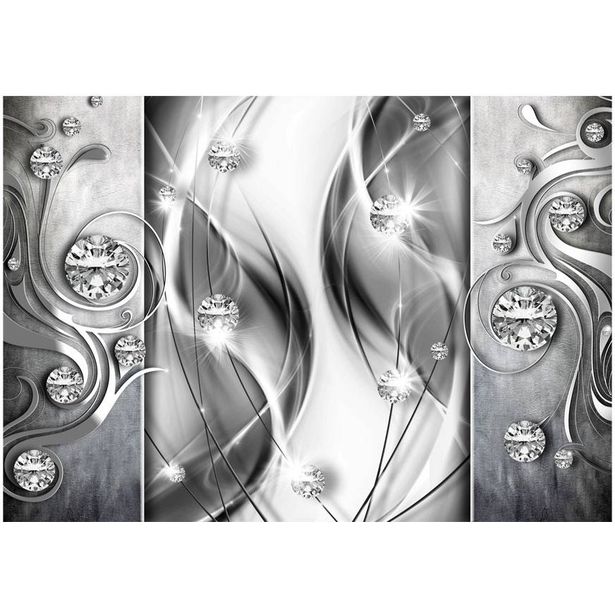 Kuvatapetti Artgeist Diamonds in Silver, eri kokoja