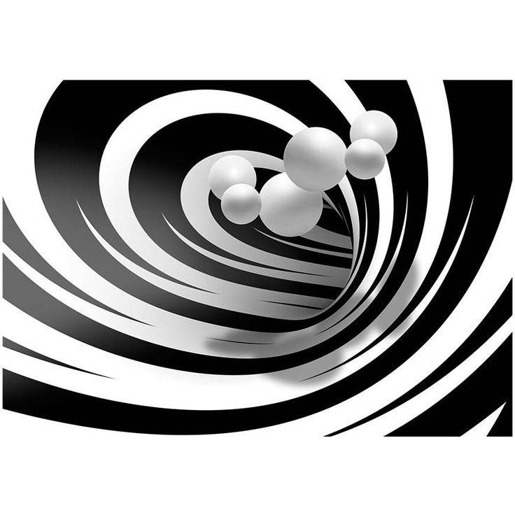 Kuvatapetti Artgeist Twisted In Black & White, eri kokoja
