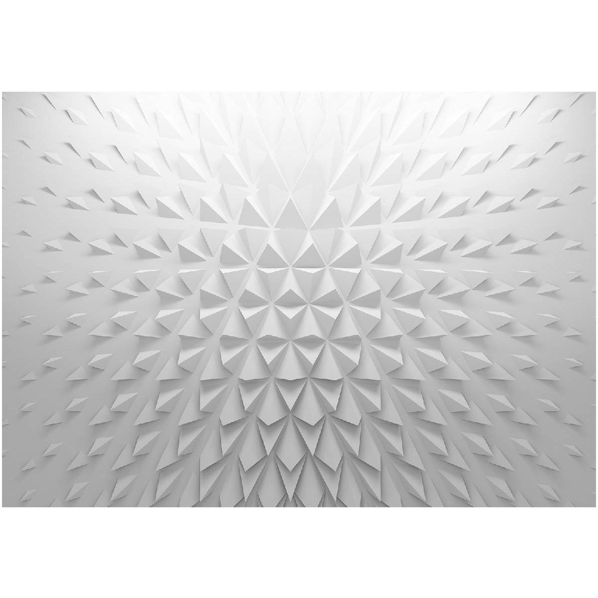 Kuvatapetti Artgeist Tetrahedrons, 245x350cm, mustavalkoinen