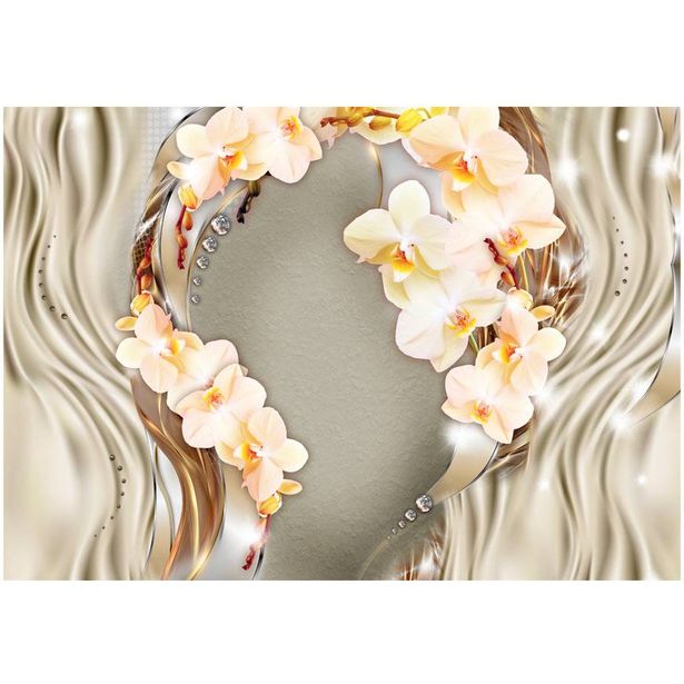 Kuvatapetti Artgeist Wreath of orchids, eri kokoja