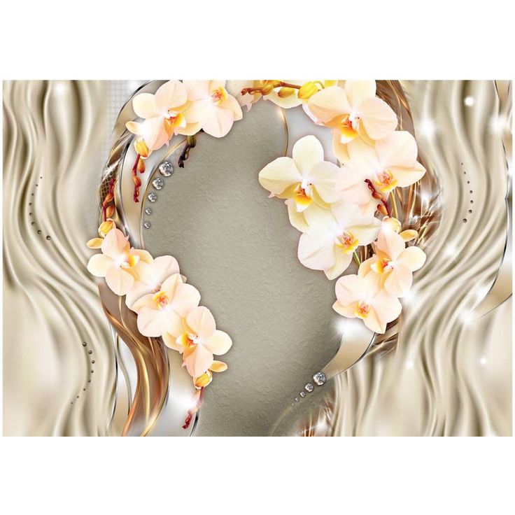 Kuvatapetti Artgeist Wreath of orchids, eri kokoja