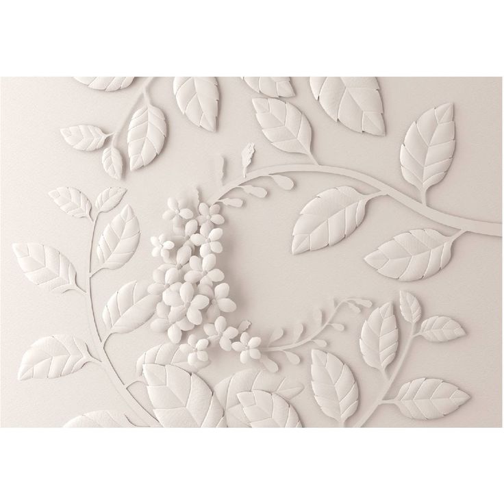 Kuvatapetti Artgeist Paper Flowers Cream, eri kokoja