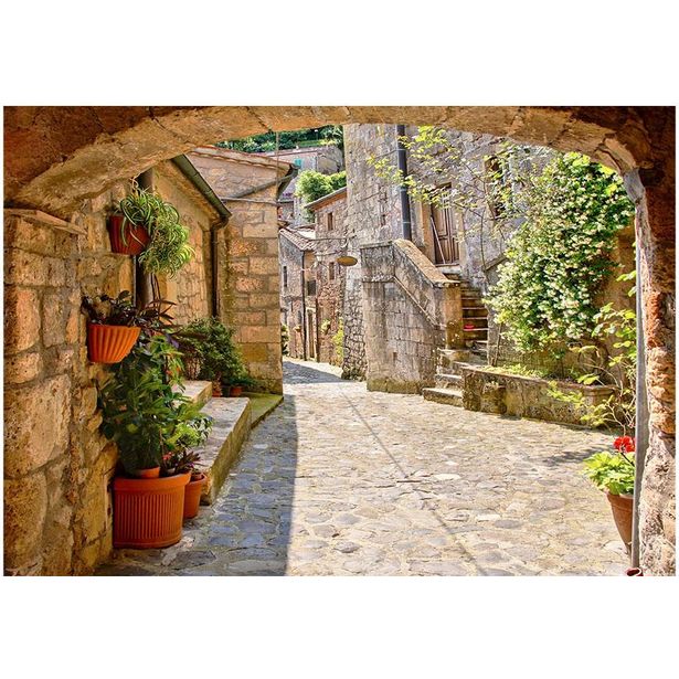 Kuvatapetti Artgeist Provincial alley in Tuscany, eri kokoja