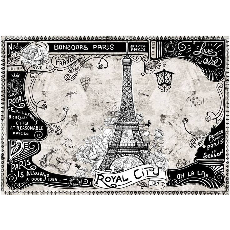 Kuvatapetti Artgeist Bonjour Paris II, eri kokoja