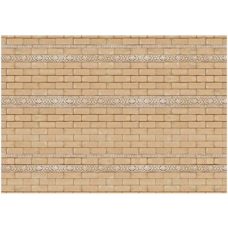 Kuvatapetti Artgeist Brick with ornaments, tiiliseinä, eri kokoja