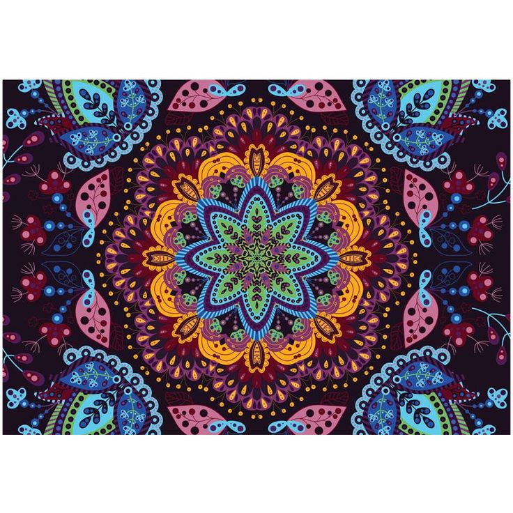 Kuvatapetti Artgeist Colorful kaleidoscope, eri kokoja