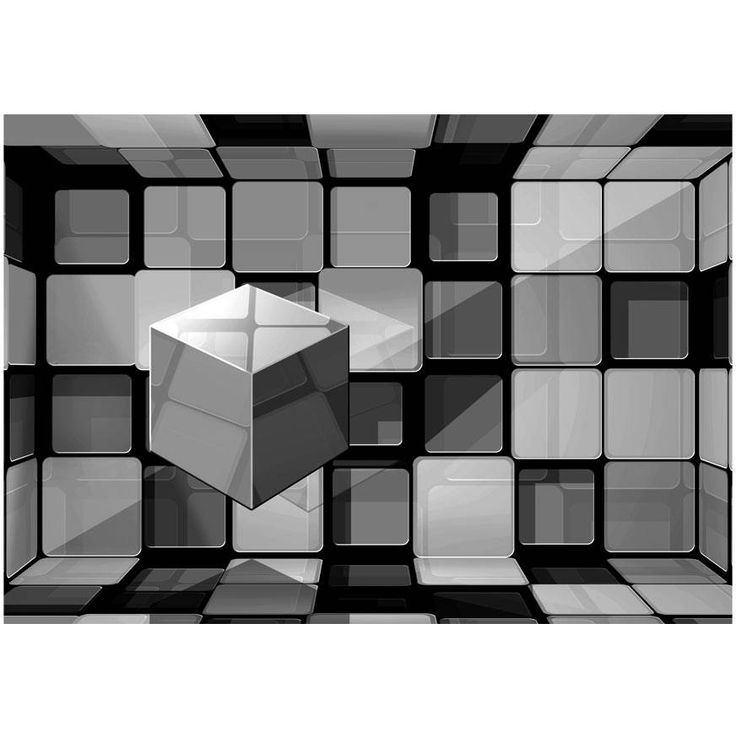 Kuvatapetti Artgeist Rubik's cube in gray, eri kokoja